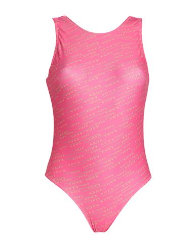 Woman One-piece swimsuit Fuchsia Size M Polyamide, Elastane