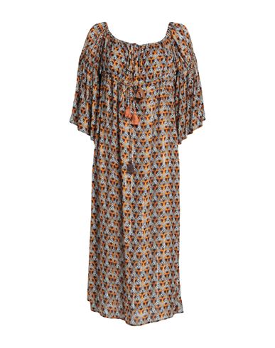 Woman Cover-up Brown Size 6 Viscose, Lurex