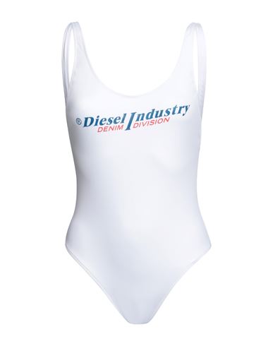 Diesel Woman One-piece Swimsuit White Size Xl Polyamide, Elastane