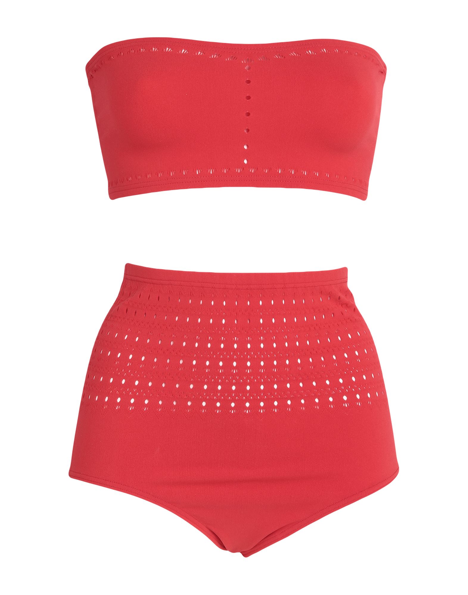 ALAÏA ALAÏA WOMAN BIKINI RED SIZE 2 POLYESTER, ELASTANE