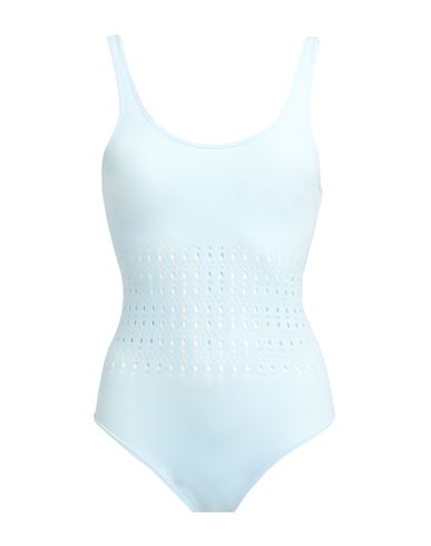 Alaïa Woman One-piece Swimsuit Sky Blue Size 10 Polyester, Elastane