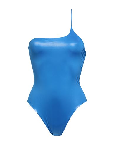 Shop Attico The  Woman One-piece Swimsuit Azure Size S Polyester, Elastane In Blue