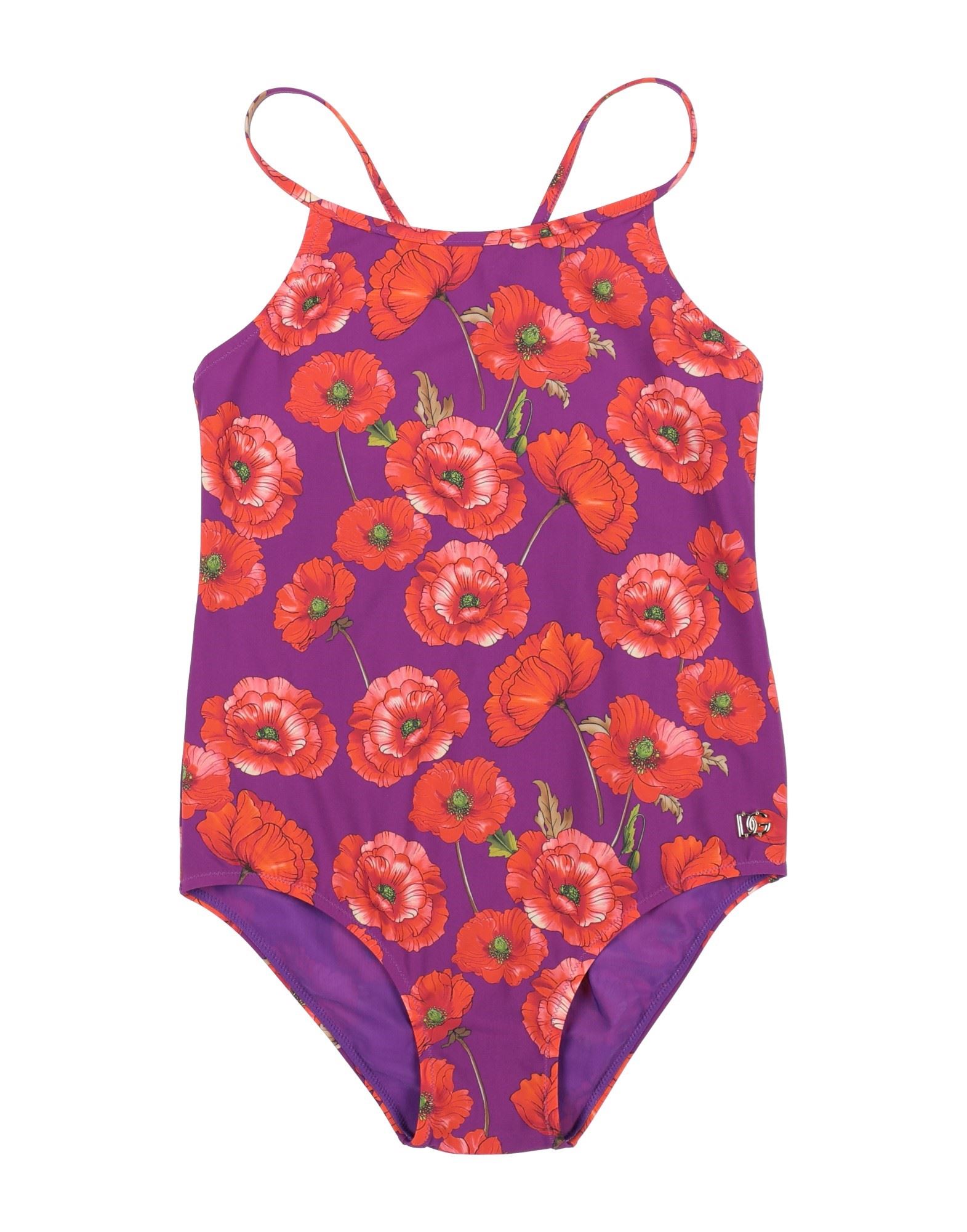 Dolce & Gabbana Kids' One-piece Swimsuits In Purple