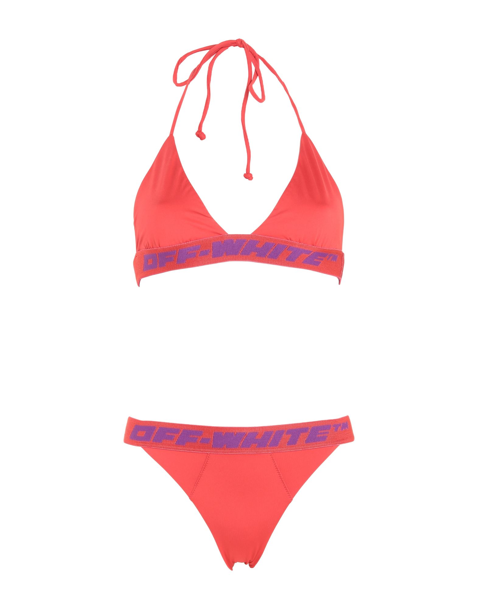 Shop Off-white Woman Bikini Red Size 4 Polyester, Elastane