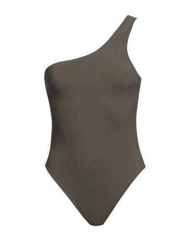 Lido Woman One-piece Swimsuit Military Green Size Xl Polyamide, Elastane