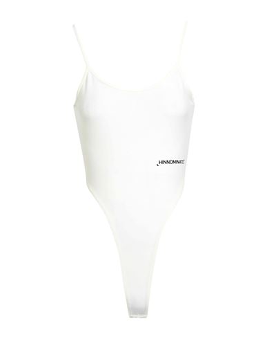Hinnominate Woman Top Ivory Size M Polyester, Elastane In White