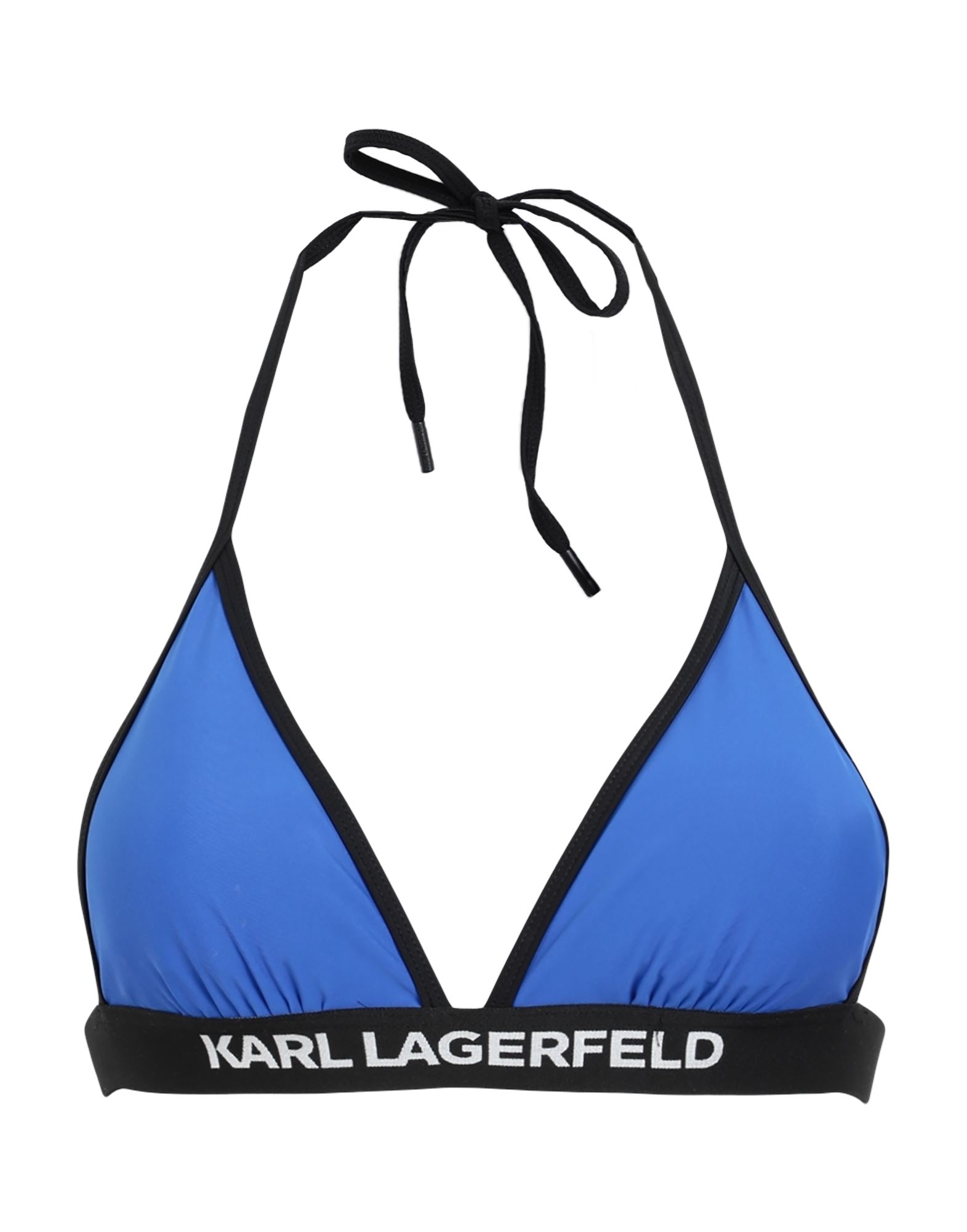 Karl Lagerfeld Bikini Tops In Bright Blue