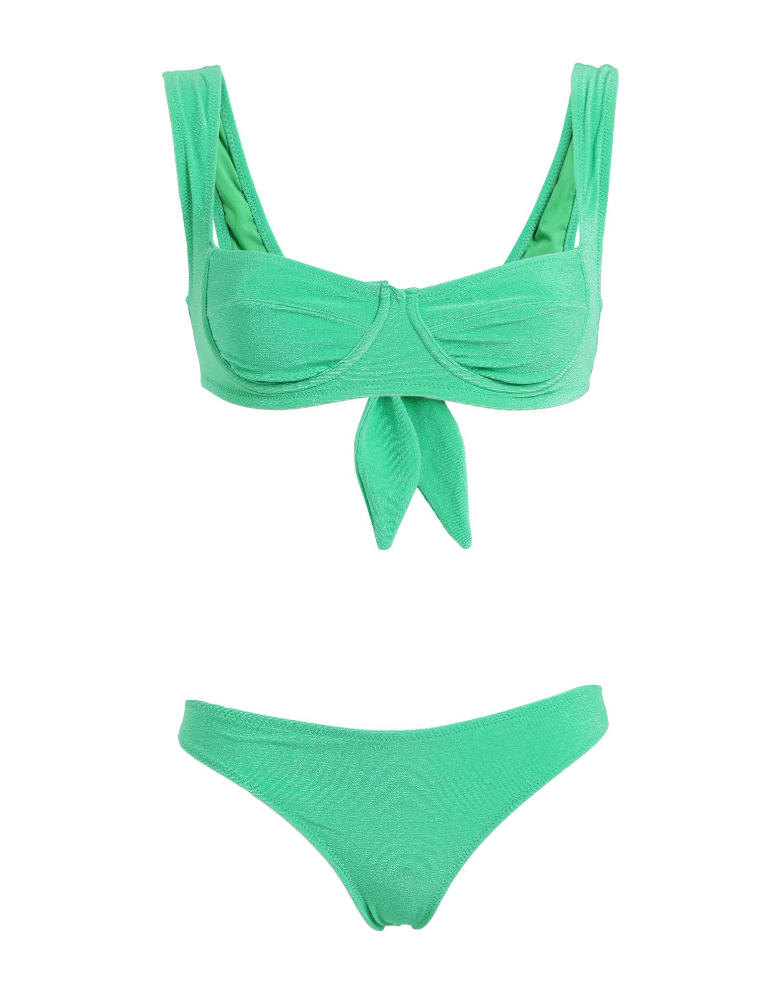 F**k Project Woman Bikini Green Size M Polyamide, Elastane