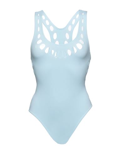 Alaïa Woman One-piece Swimsuit Sky Blue Size 6 Polyester, Elastane