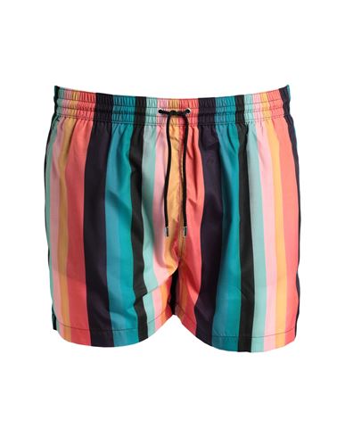 Paul Smith Man Swim Trunks Midnight Blue Size Xl Polyester, Recycled Polyester