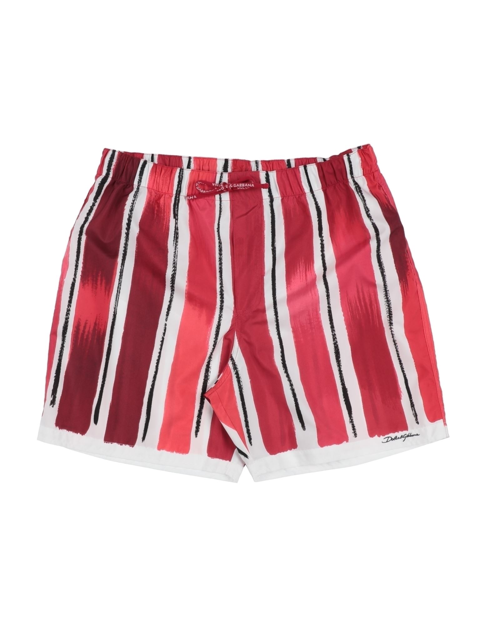 Shop Dolce & Gabbana Toddler Boy Swim Trunks Red Size 6 Polyester