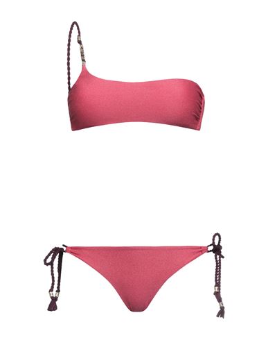 Miss Bikini Luxe Woman Bikini Fuchsia Size L Polyamide, Elastane, Metal In Pink