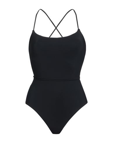 Shop Semicouture Woman One-piece Swimsuit Black Size 6 Polyamide, Elastane
