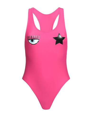 Chiara Ferragni Woman One-piece Swimsuit Fuchsia Size L Polyamide, Elastane In Pink