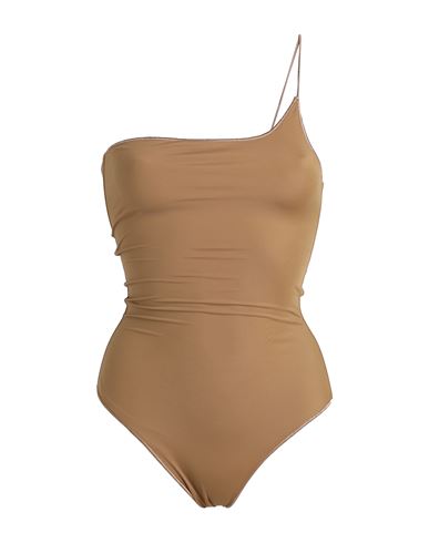 Oseree Oséree Woman One-piece Swimsuit Camel Size S Recycled Polyamide, Elastane In Beige