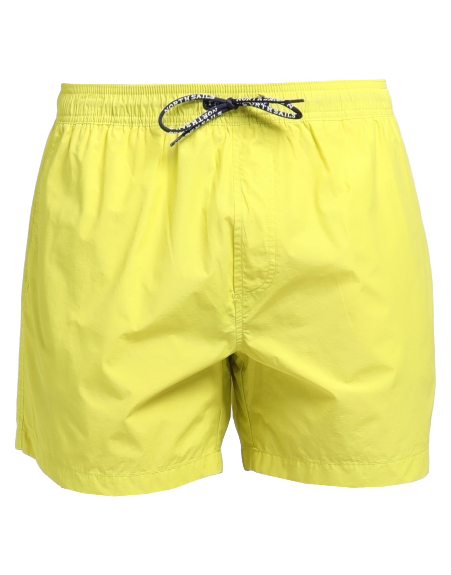 Shop North Sails Man Swim Trunks Yellow Size Xl Cotton, Polyamide