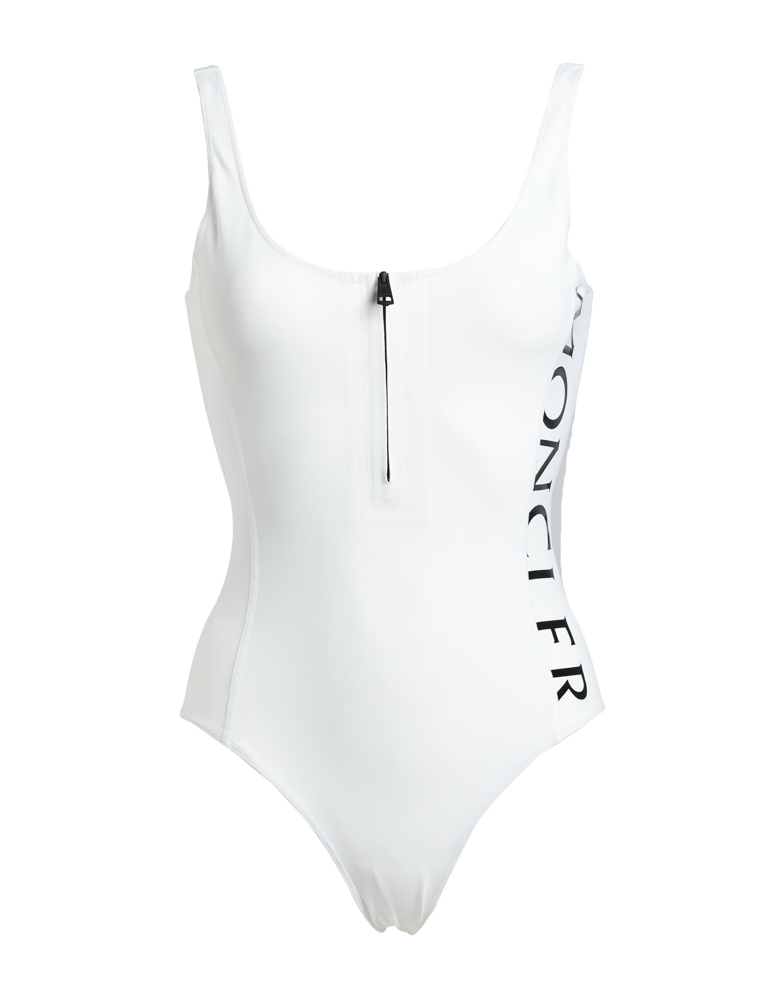 Shop Moncler Woman One-piece Swimsuit White Size L Polyamide, Elastane
