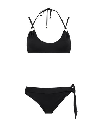 Semicouture Woman Bikini Black Size 6 Polyamide, Elastane