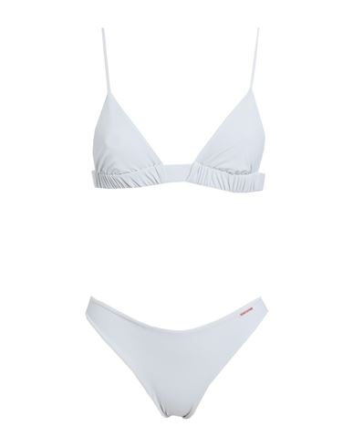 Semicouture Woman Bikini Light Grey Size 6 Polyamide, Elastane