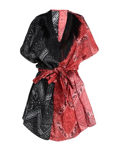 4giveness Woman Cover-up Red Size Onesize Viscose, Polyamide