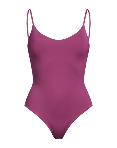 Shop Fisico Woman One-piece Swimsuit Mauve Size L Polyamide, Elastane In Purple
