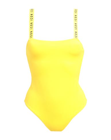 Dsquared2 Woman One-piece Swimsuit Yellow Size 4 Polyamide, Elastane