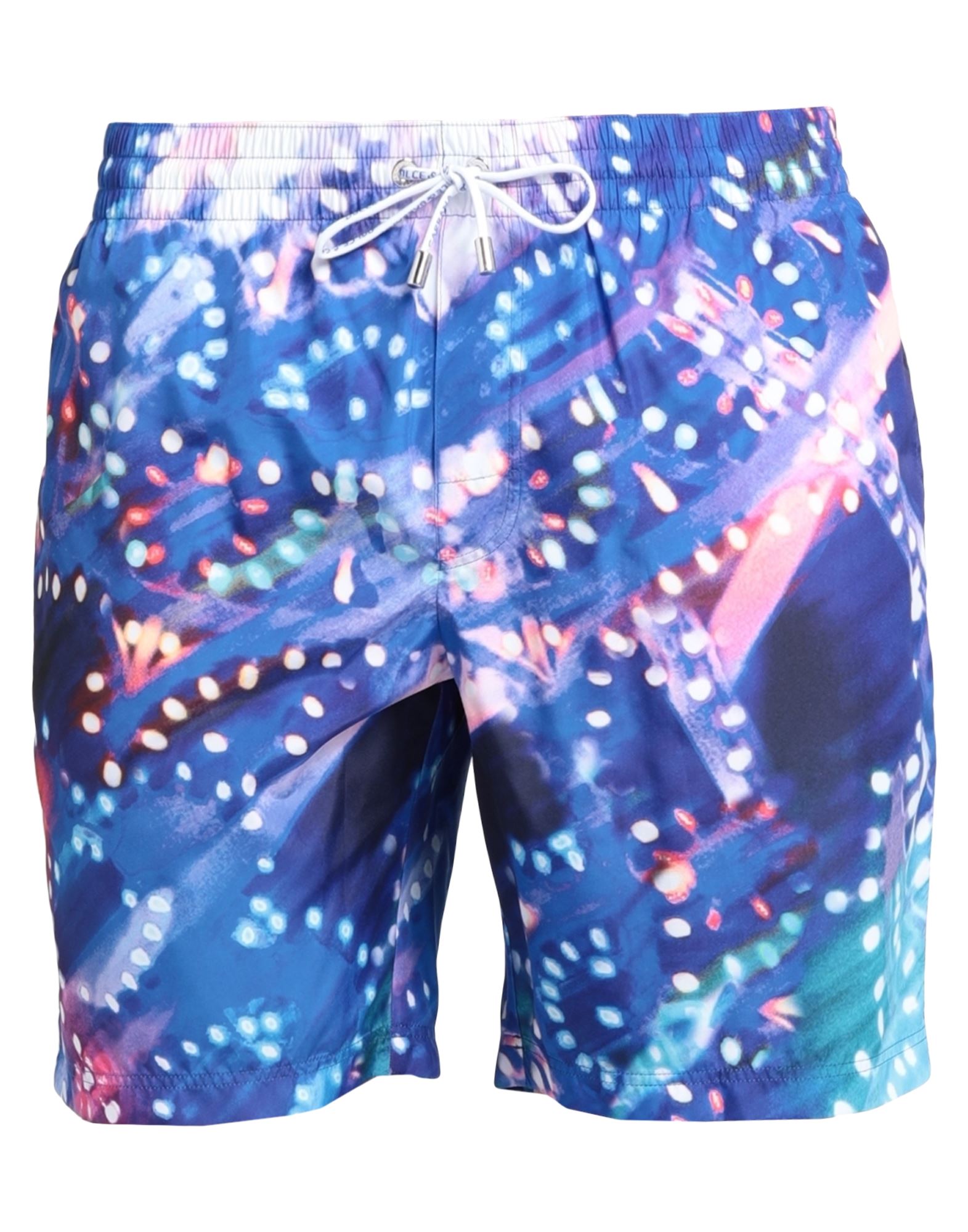 Dolce & Gabbana Beachwear Man Swim Trunks Blue Size 38 Polyester, Polyamide, Elastane