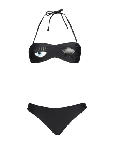Chiara Ferragni Woman Bikini Black Size 2 Polyamide, Elastane