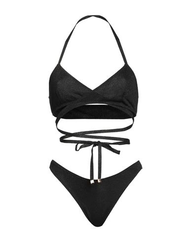 Circus Hotel Woman Bikini Black Size 8 Viscose, Polyester