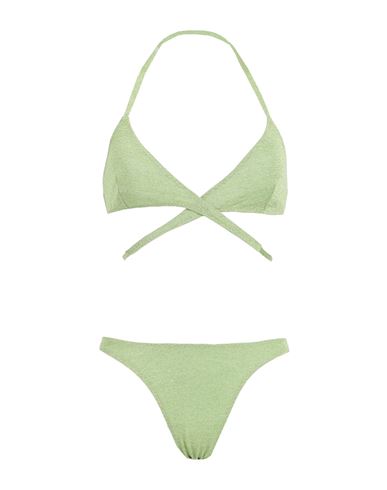 Circus Hotel Woman Bikini Light Green Size 6 Viscose, Polyester