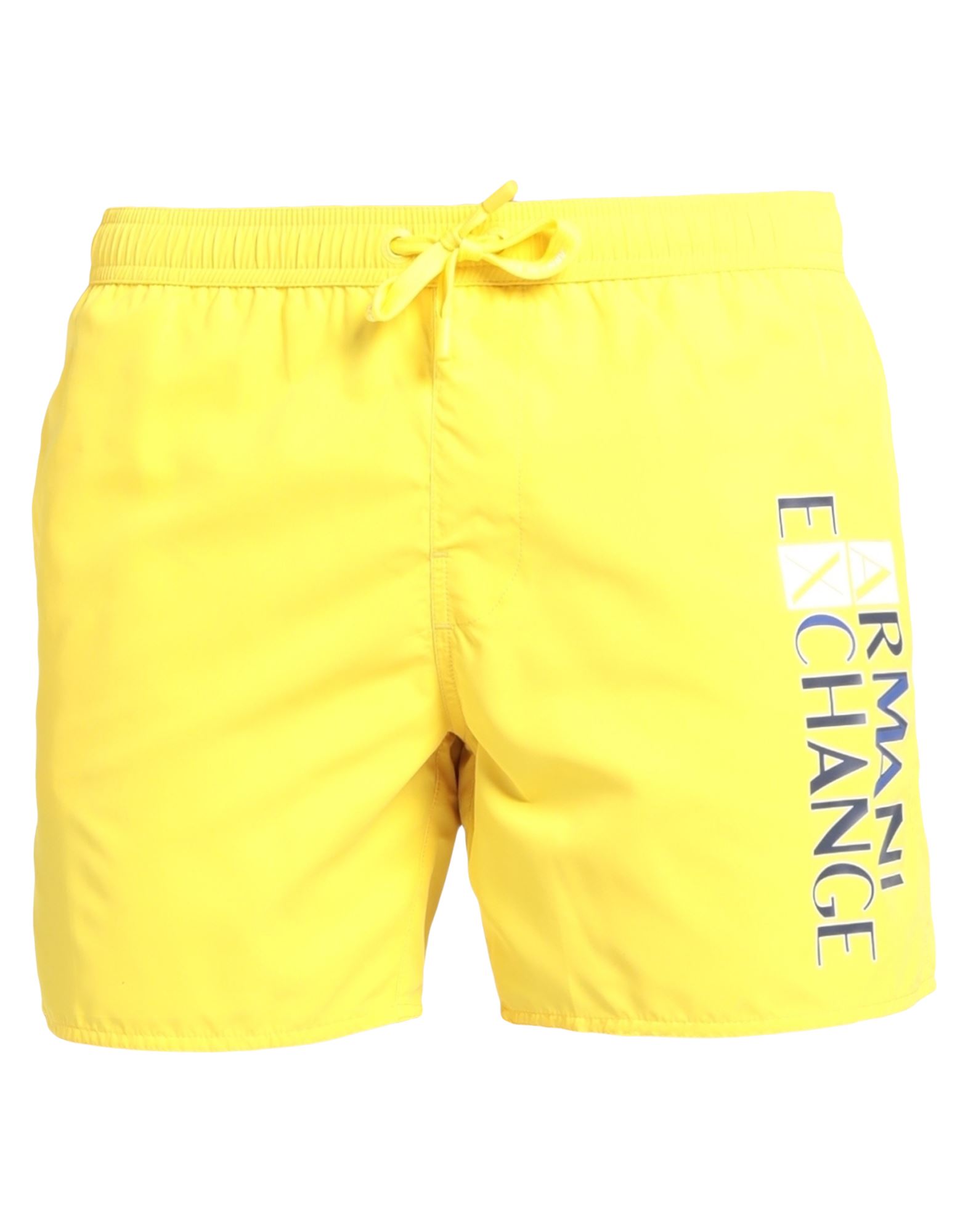 Armani Exchange Swim Trunks In Yellow