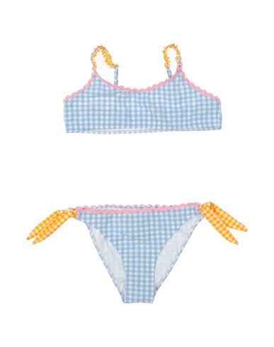 Mc2 Saint Barth Babies'  Toddler Girl Bikini Sky Blue Size 6 Polyamide, Polyester, Elastane