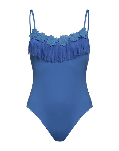 Pepita Woman One-piece Swimsuit Bright Blue Size 4 Polyamide, Elastane