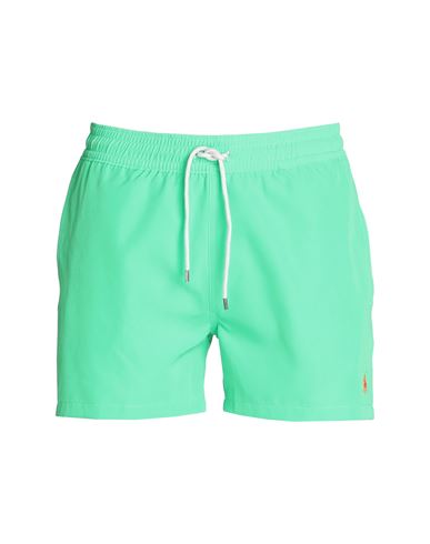 Shop Polo Ralph Lauren Man Swim Trunks Light Green Size M Recycled Polyester, Elastane