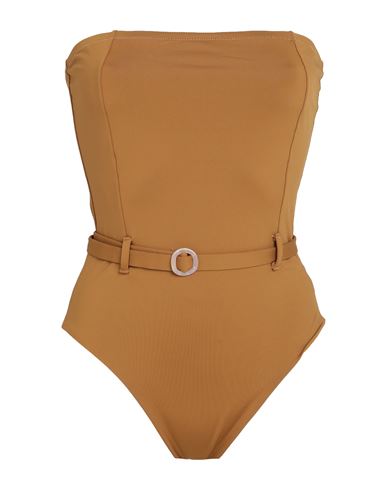 Mimì À La Mer Woman One-piece Swimsuit Mustard Size 4 Polyamide, Elastane In Yellow
