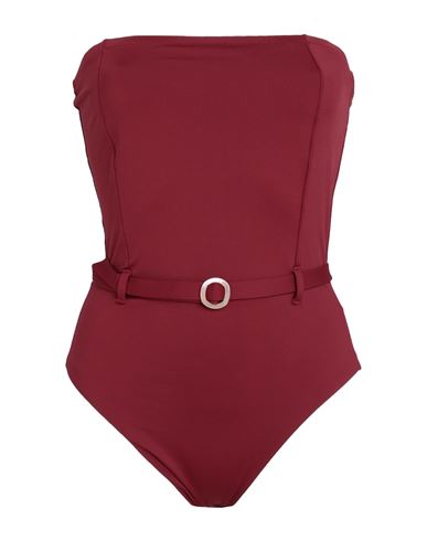 Mimì À La Mer Woman One-piece Swimsuit Burgundy Size 4 Polyamide, Elastane In Red
