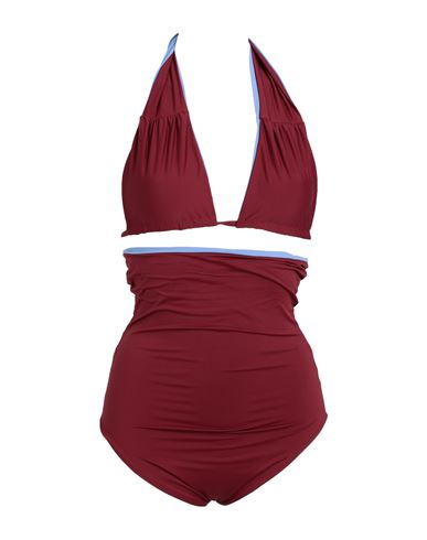 Mimì À La Mer Woman Bikini Burgundy Size 0 Polyamide, Elastane In Red