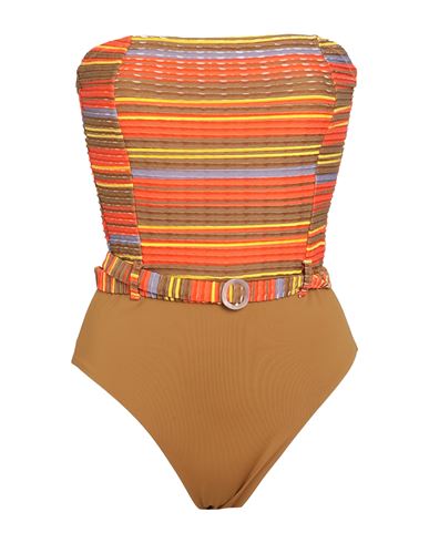 Mimì À La Mer Woman One-piece Swimsuit Camel Size 6 Polyamide, Elastane In Beige