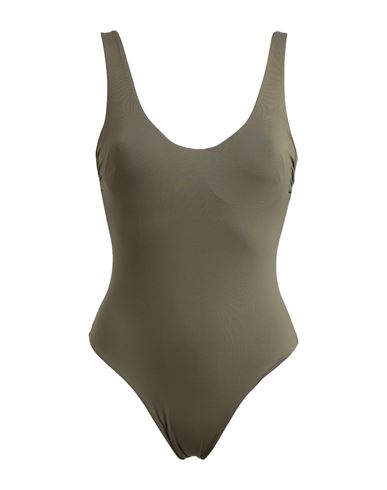 Fisico Woman One-piece Swimsuit Military Green Size S Polyamide, Elastane