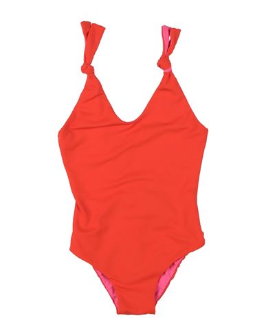 Fisichino Babies'  Toddler Girl One-piece Swimsuit Tomato Red Size 4 Polyamide, Elastane