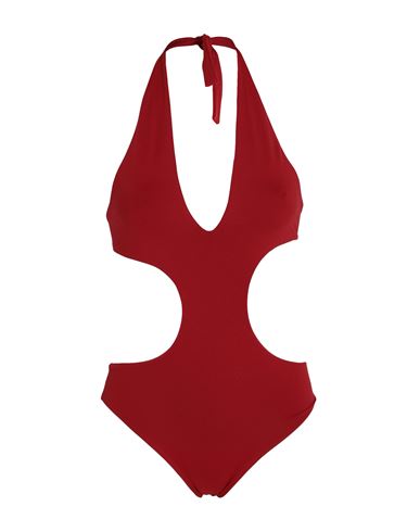 Fisico Woman One-piece Swimsuit Brick Red Size M Polyamide, Elastane