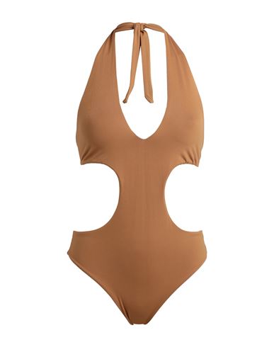 Fisico Woman One-piece Swimsuit Camel Size M Polyamide, Elastane In Beige