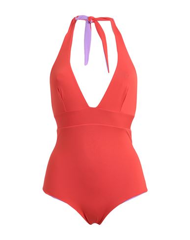 Fisico Woman One-piece Swimsuit Orange Size M Polyamide, Elastane