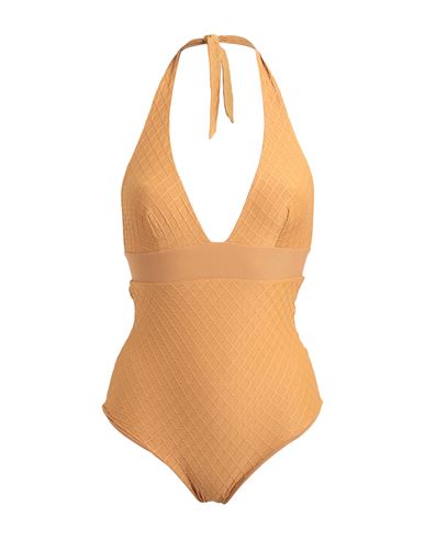 Fisico Cristina Ferrari Fisico Woman One-piece Swimsuit Camel Size S Polyamide, Elastane In Beige