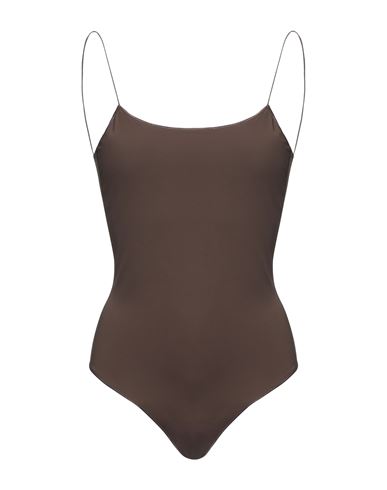 Oseree Oséree Woman One-piece Swimsuit Dark Brown Size S Polyamide, Elastane