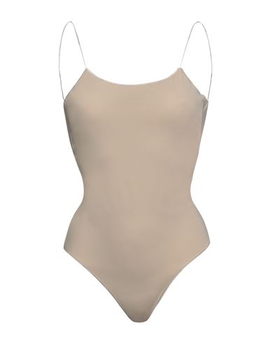 Oseree Oséree Woman One-piece Swimsuit Light Brown Size L Polyamide, Elastane In Beige