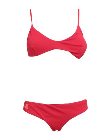 Sundek Woman Bikini Red Size 8 Polyamide, Elastane