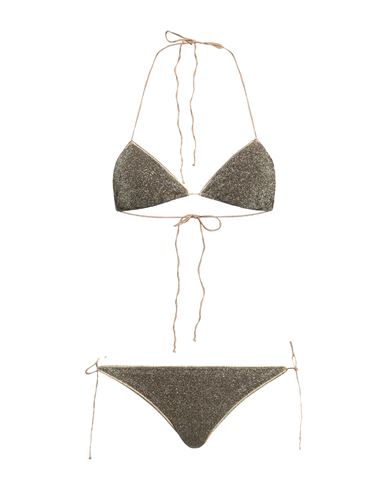 Oseree Oséree Woman Bikini Sand Size M Polyamide, Metal In Beige