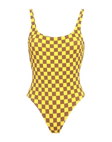 Mimì À La Mer Woman One-piece Swimsuit Yellow Size 6 Polyamide, Elastane