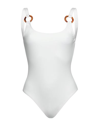 Mimì À La Mer Woman One-piece Swimsuit Off White Size 6 Polyamide, Elastane